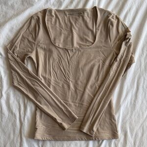 Abercrombie & Fitch Taupe Long Sleeve Top
